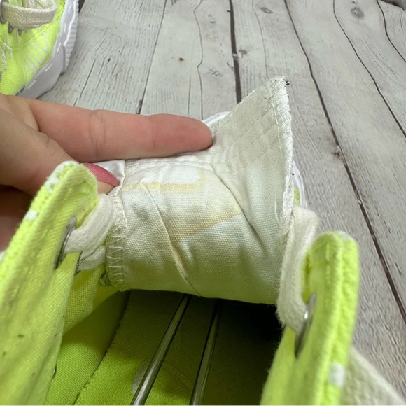 converse unt1tl3d not a chuck all star hi UNISEX kids sz 7 sneakers green colt - Picture 7 of 9